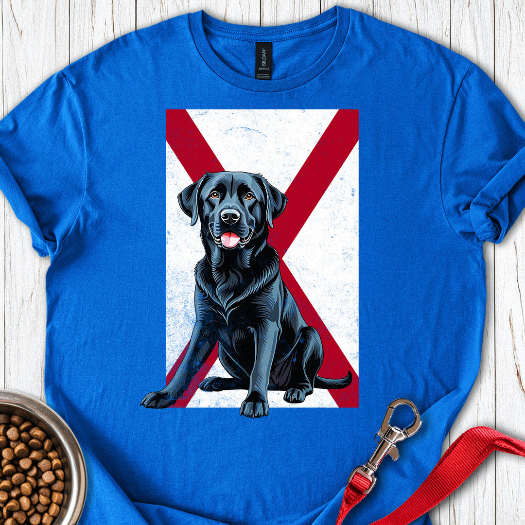 Black Labrador Alabama Flag Royal