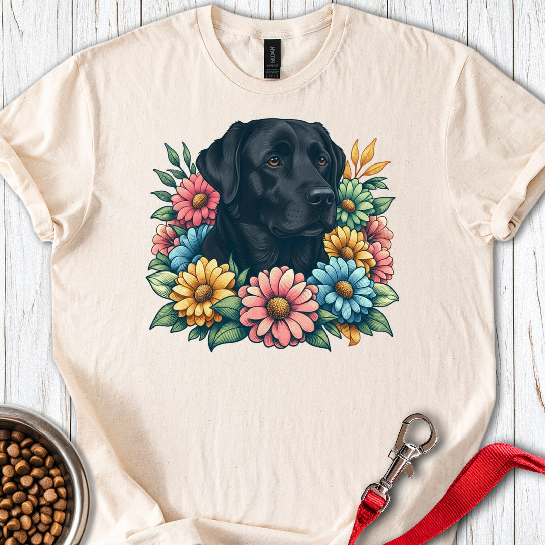 Black labrador Flower Natural