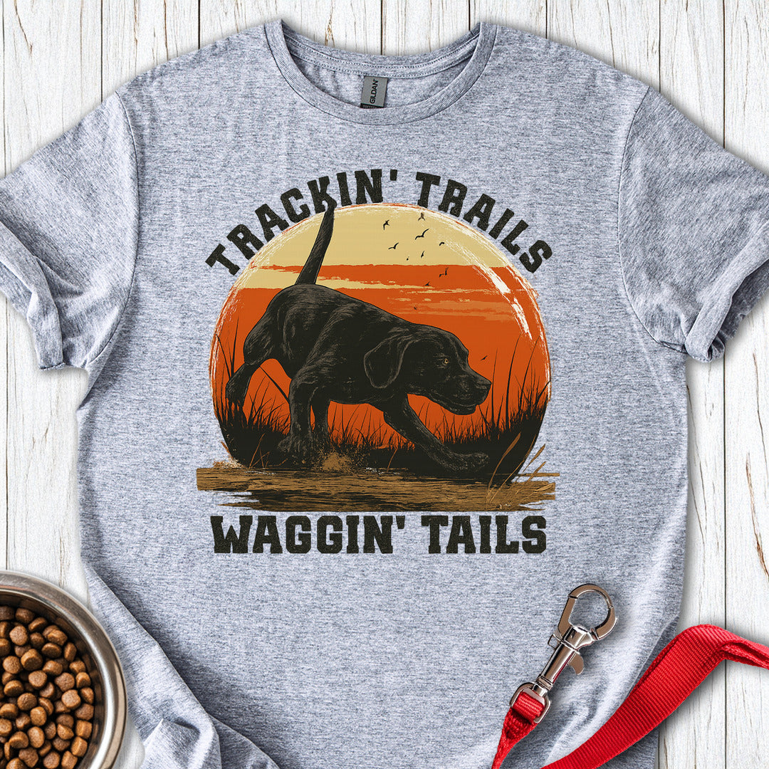 Black Labrador Hunting Sport Grey