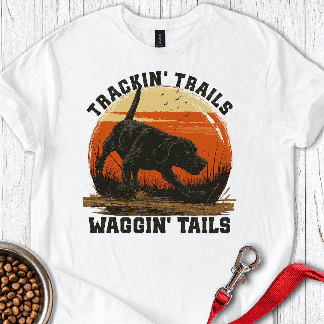 Black Labrador Hunting White