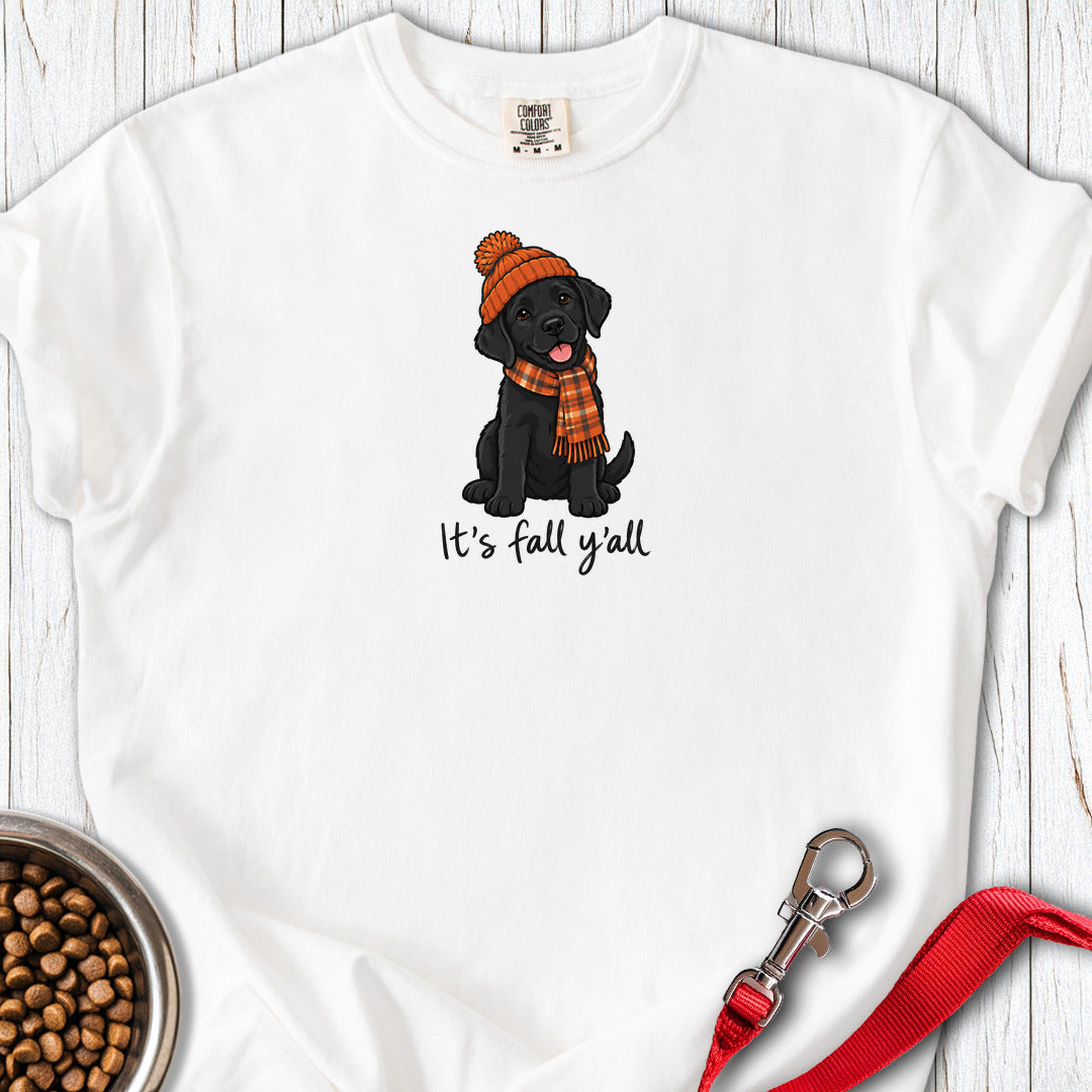 Black Labrador It's Fall Y'all Premium Tee — White