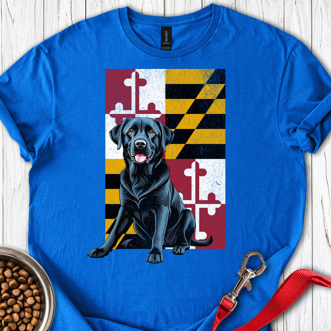 Black Labrador Maryland Flag Royal
