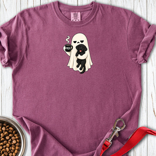 Black Labrador Meh Ghost Premium Tee — Berry