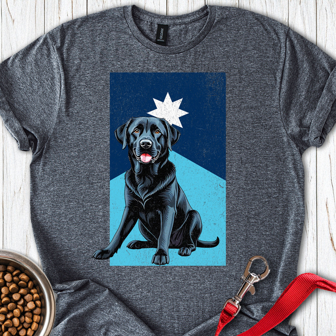 Black Labrador Minnesota Flag Dark Heather