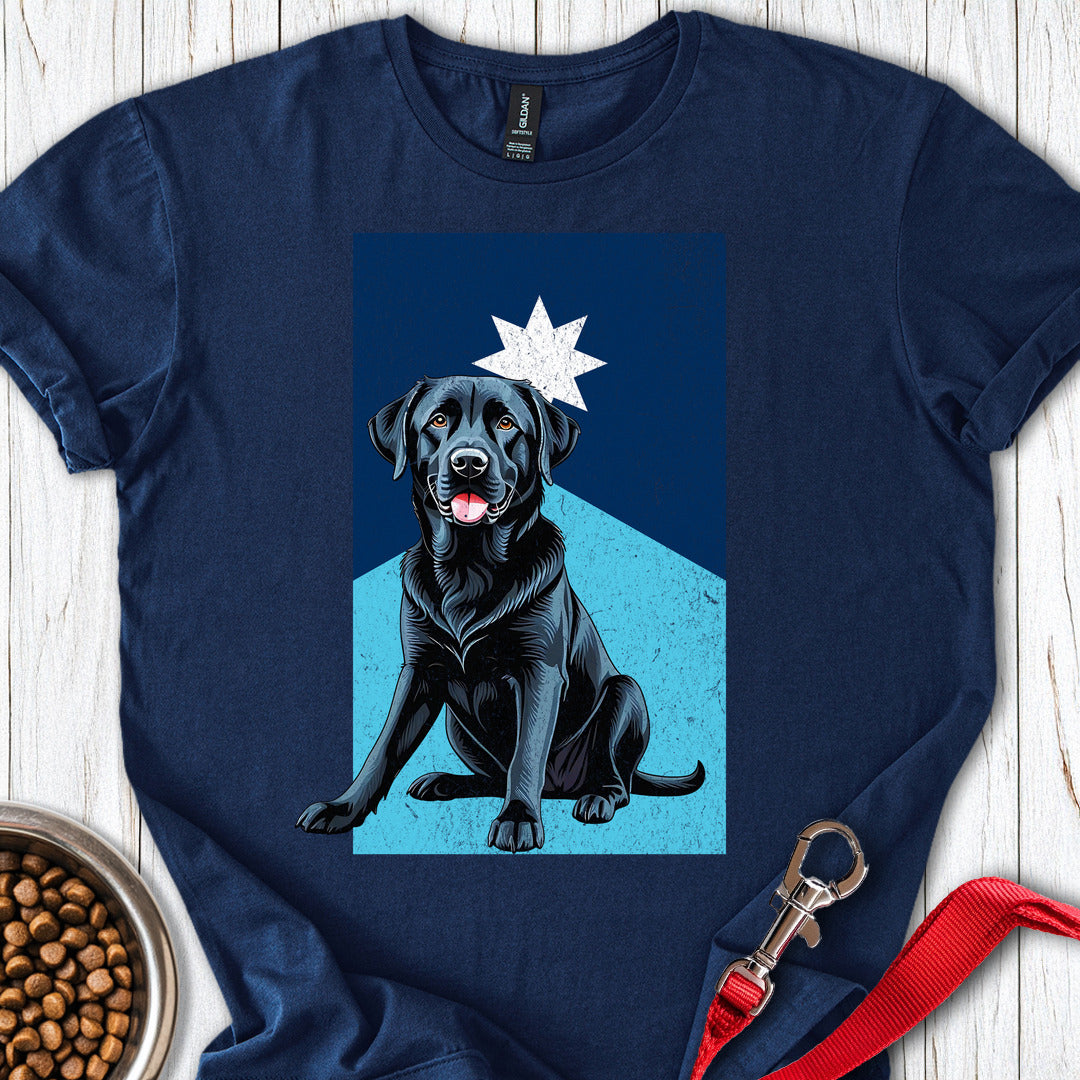 Black Labrador Minnesota Flag Navy