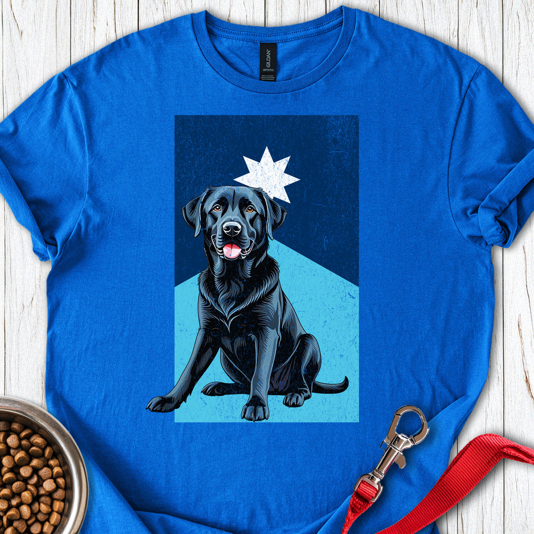 Black Labrador Minnesota Flag Royal
