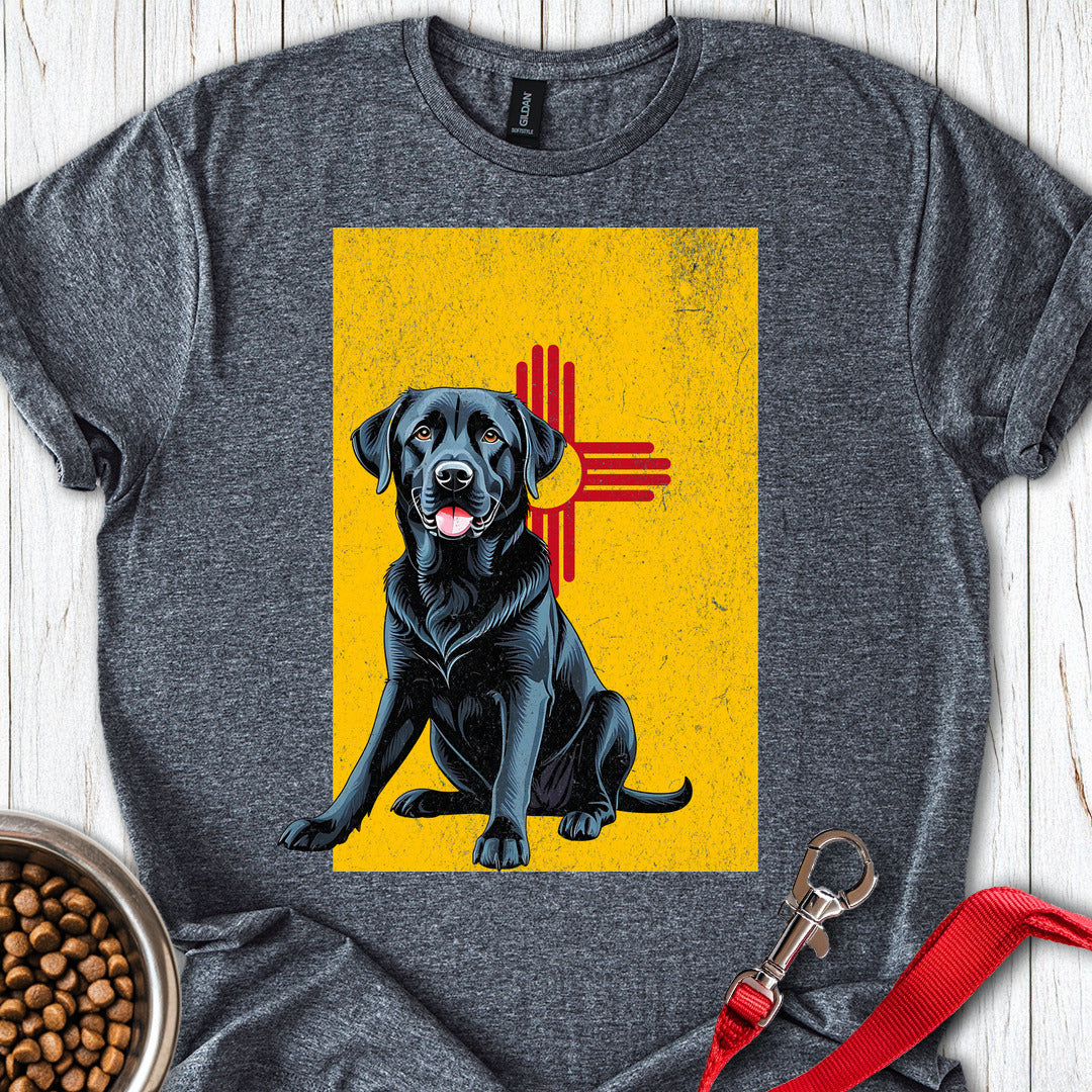 Black Labrador New Mexico Flag Dark Heather