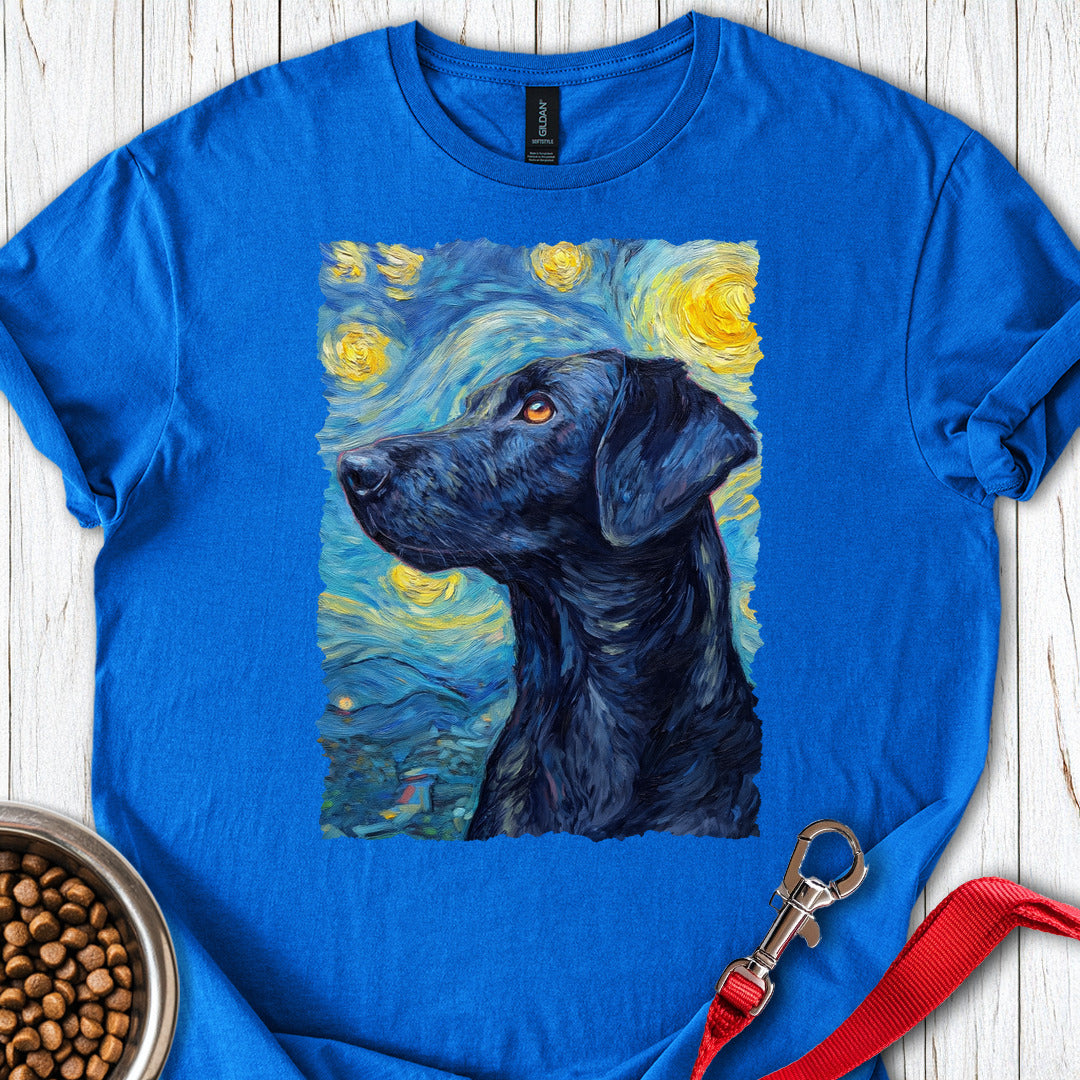 Black Labrador Starry Night Royal