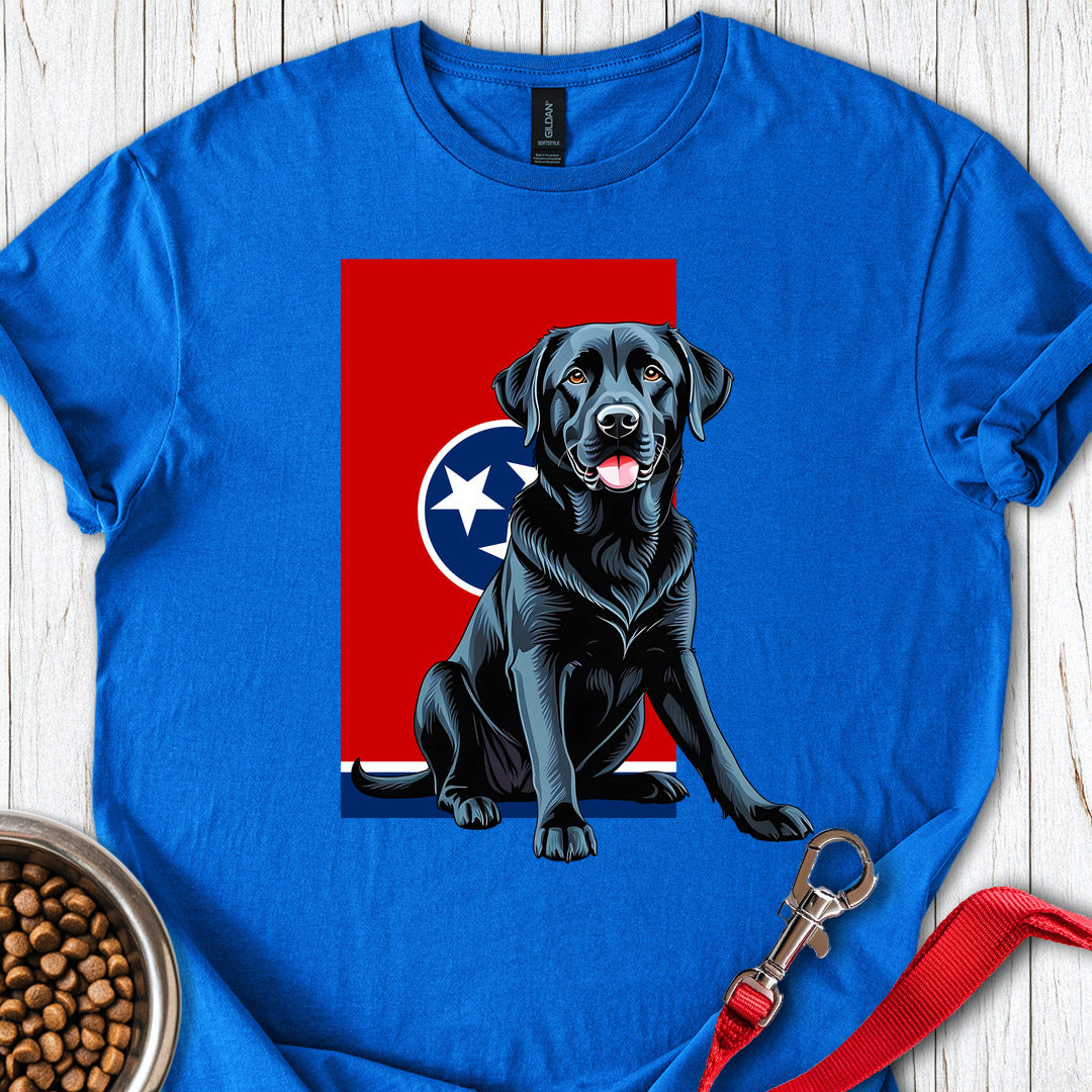 Black Labrador Tennessee Flag Royal