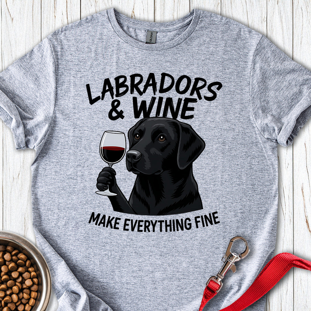 Black Labradors & Wine Sport Grey