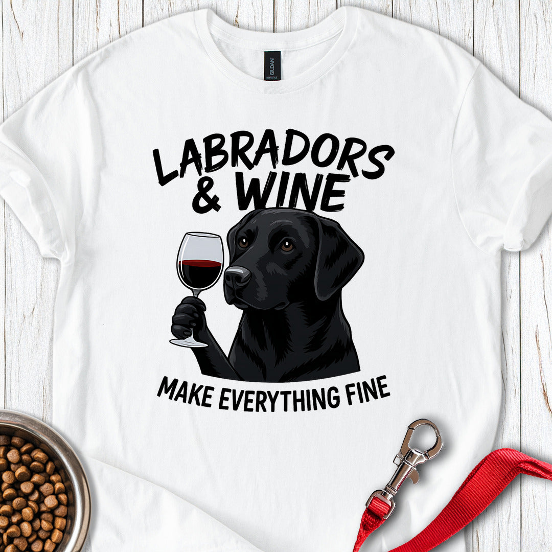 Black Labradors & Wine White