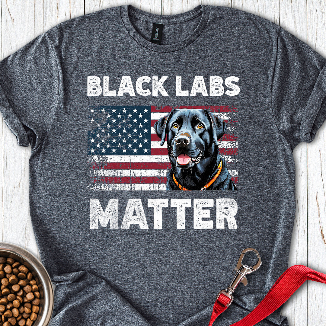 Black Labs Matter Dark Heather