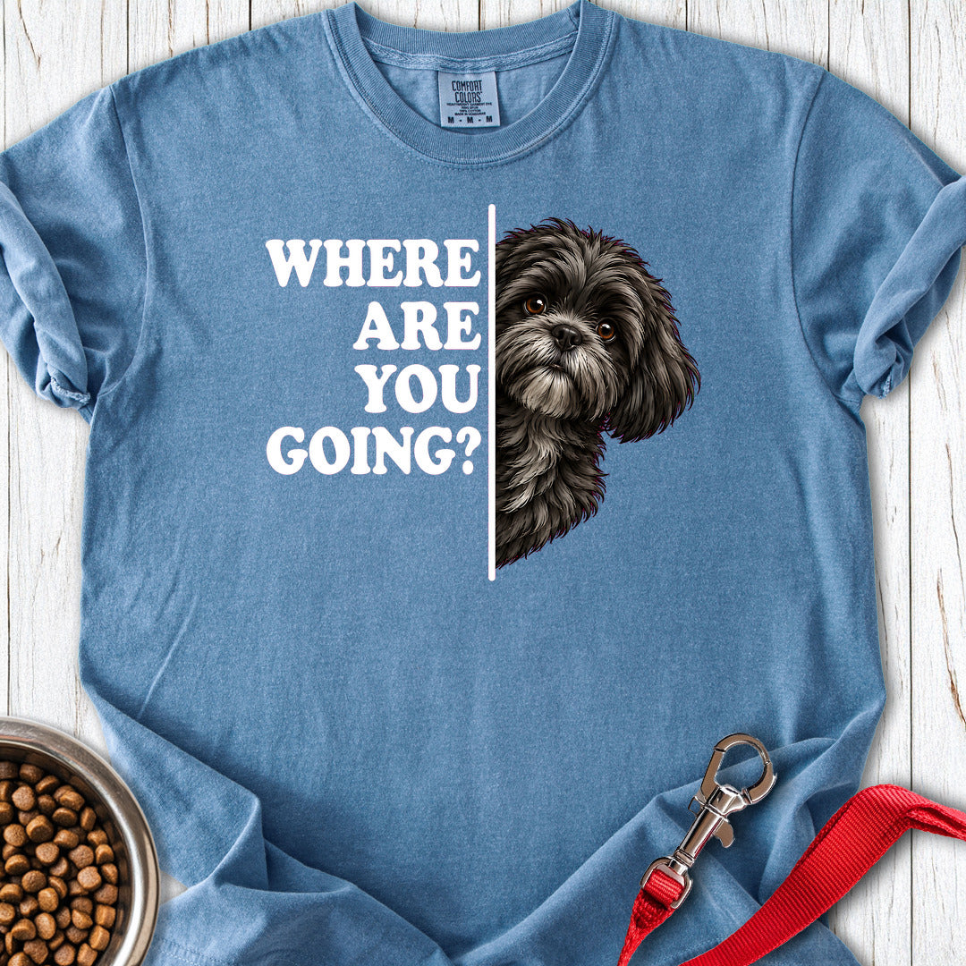 Black Shi Tzu Alert Premium Tee — Blue Jean