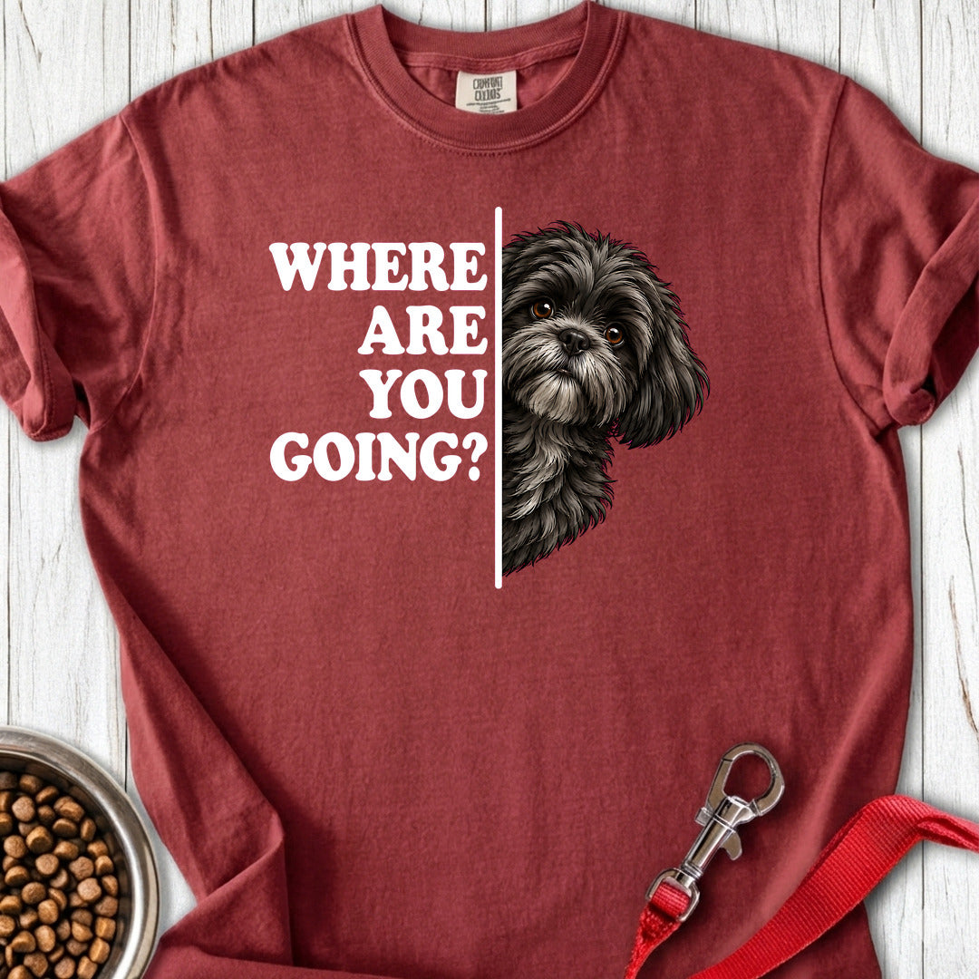Black Shi Tzu Alert Premium Tee — Brick
