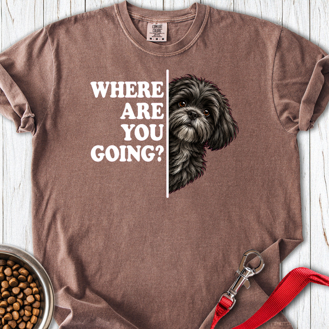 Black Shi Tzu Alert Premium Tee — Espresso