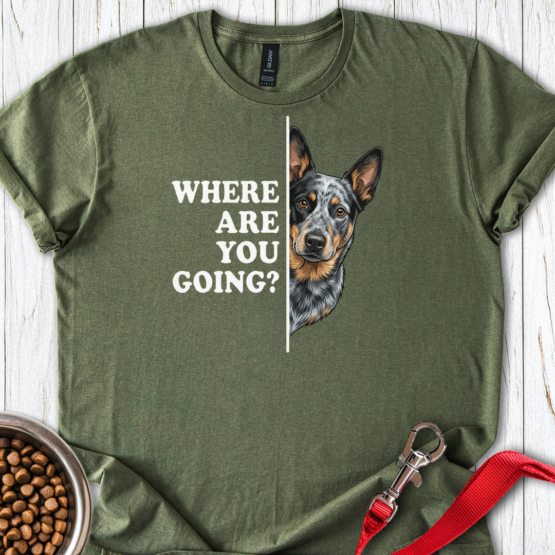 Blue Heeler Following — Military Green