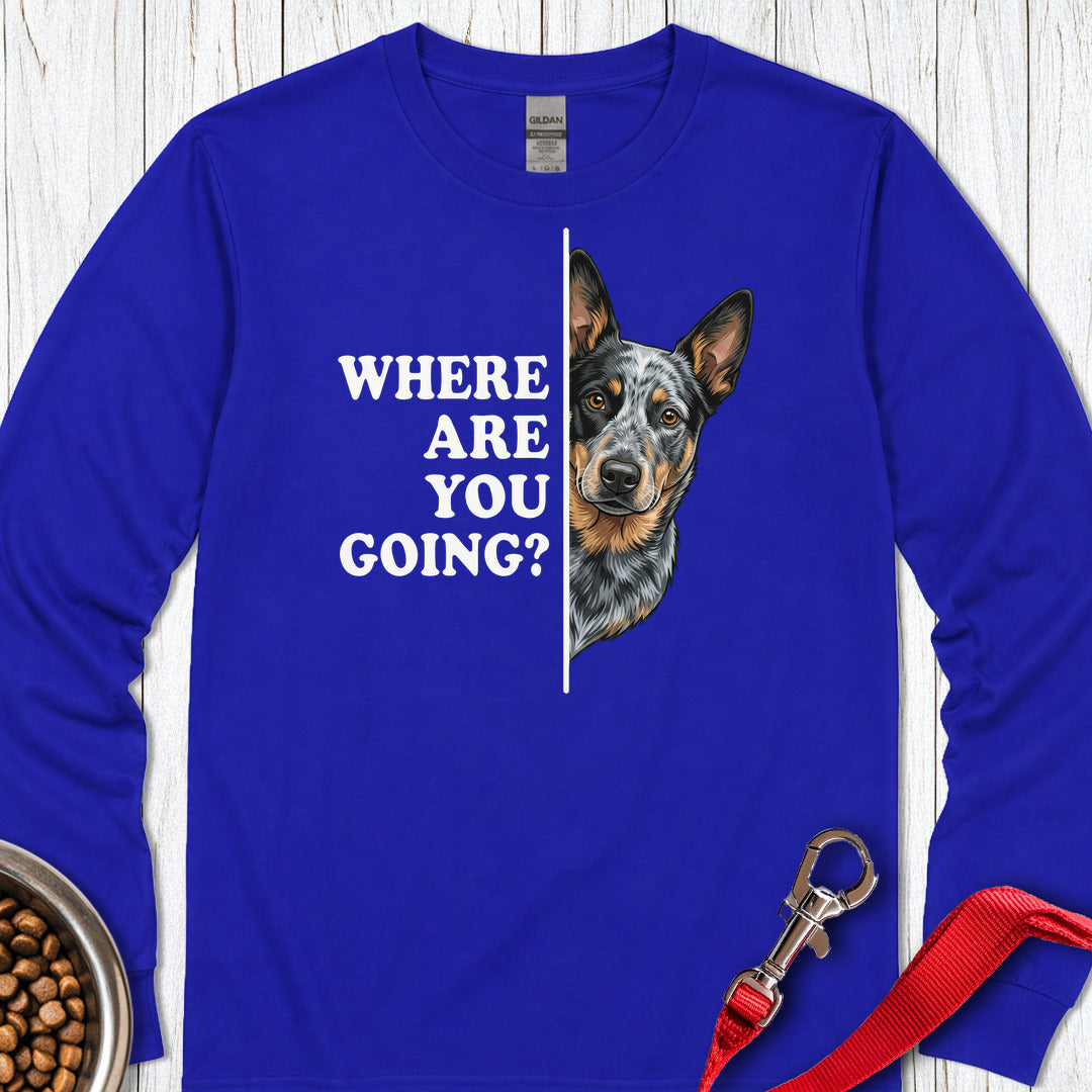 Blue Heeler Following Long Sleeve — Royal