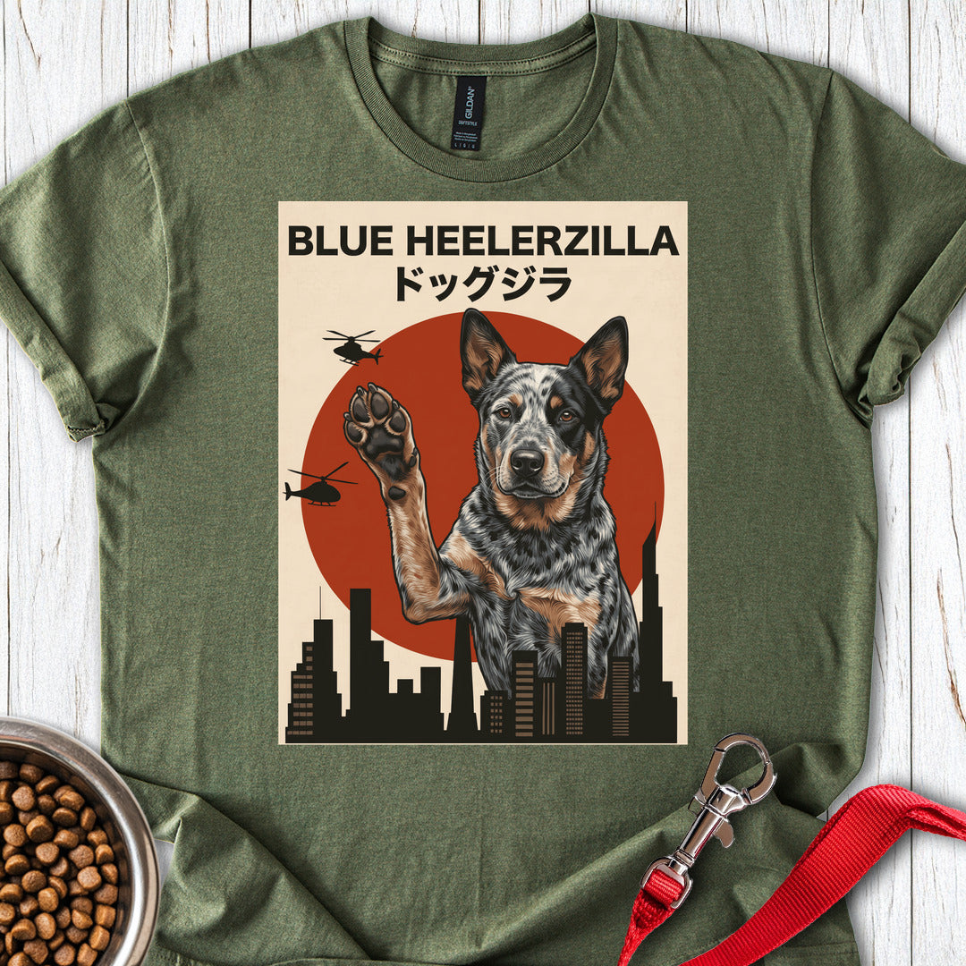 Blue Heeler Heelerzilla Military Green