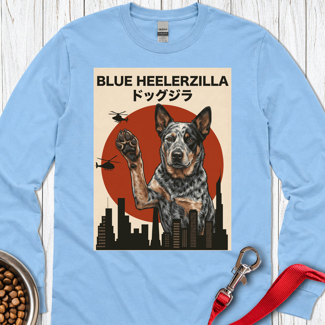 Blue Heeler Heelerzilla Long Sleeve — Carolina Blue