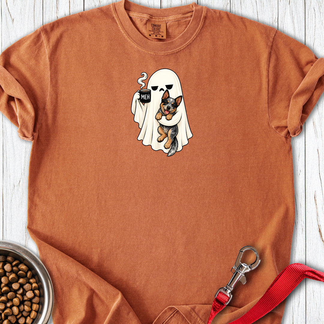 Blue Heeler Meh Ghost Premium Tee — Yam