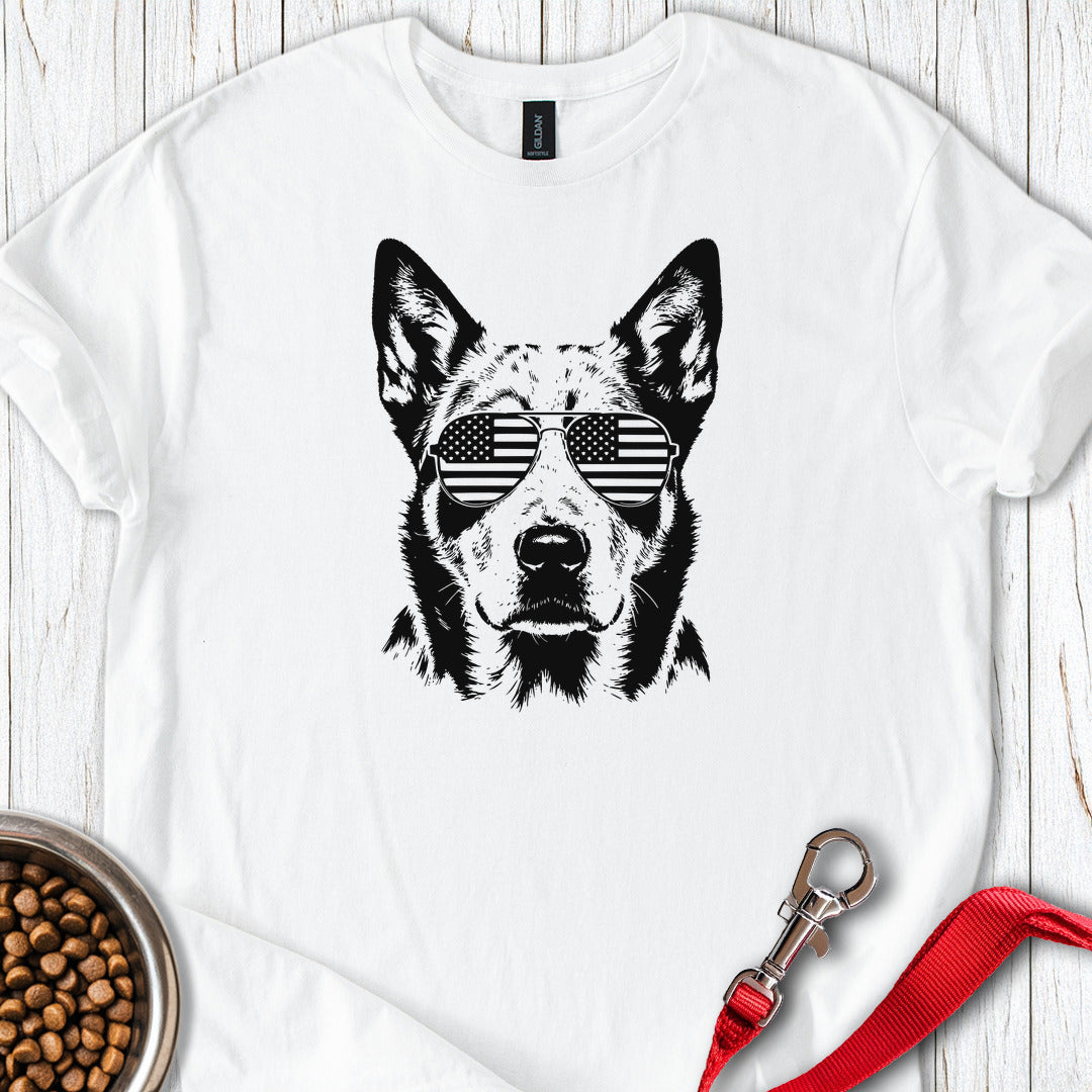 Blue Heeler USA White