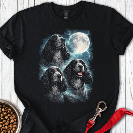 Blue Roan Cocker Spaniel Moon Black