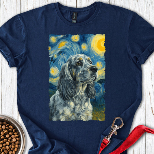 Blue Roan Cocker Spaniel Starry Night Navy