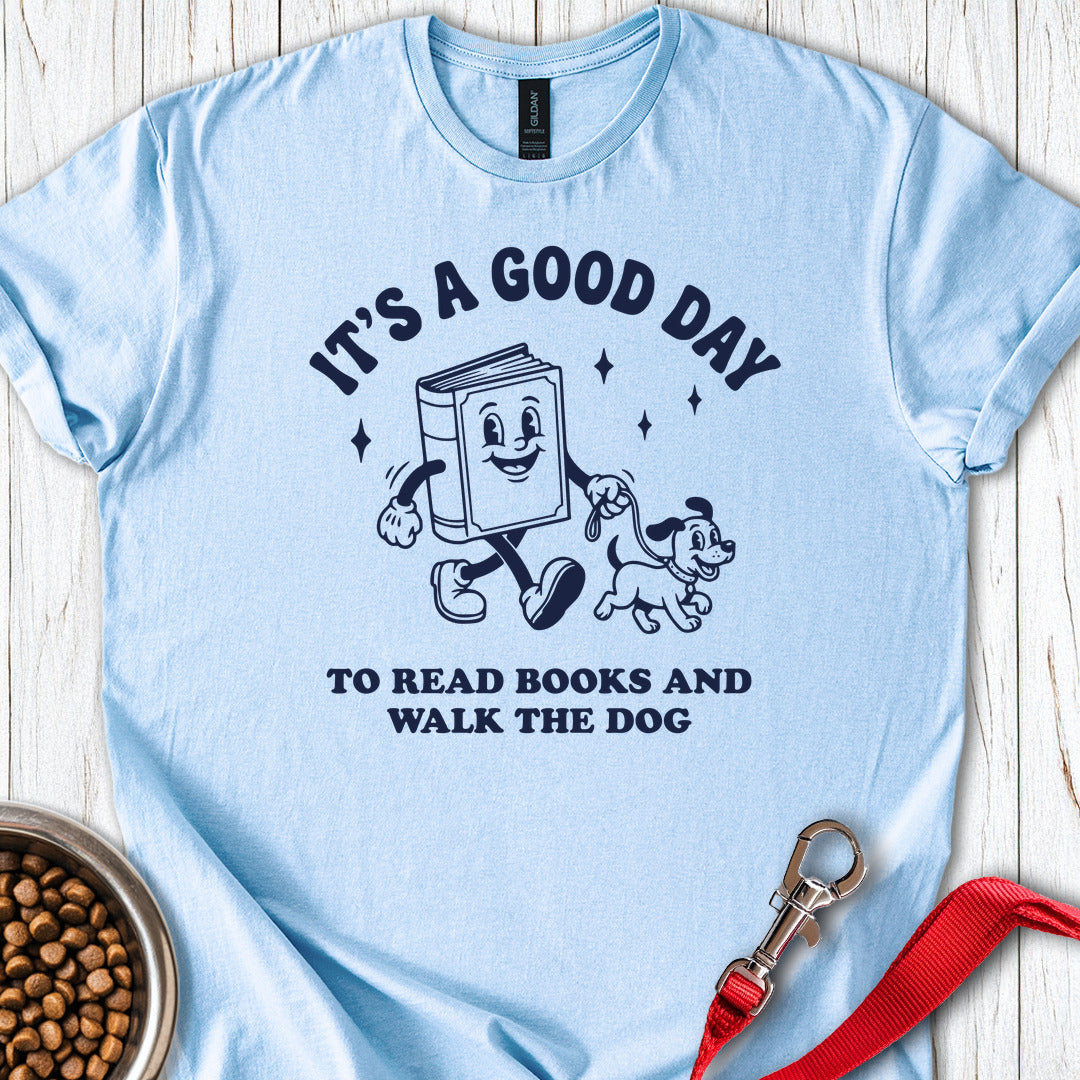 Books & Dogs Light Blue