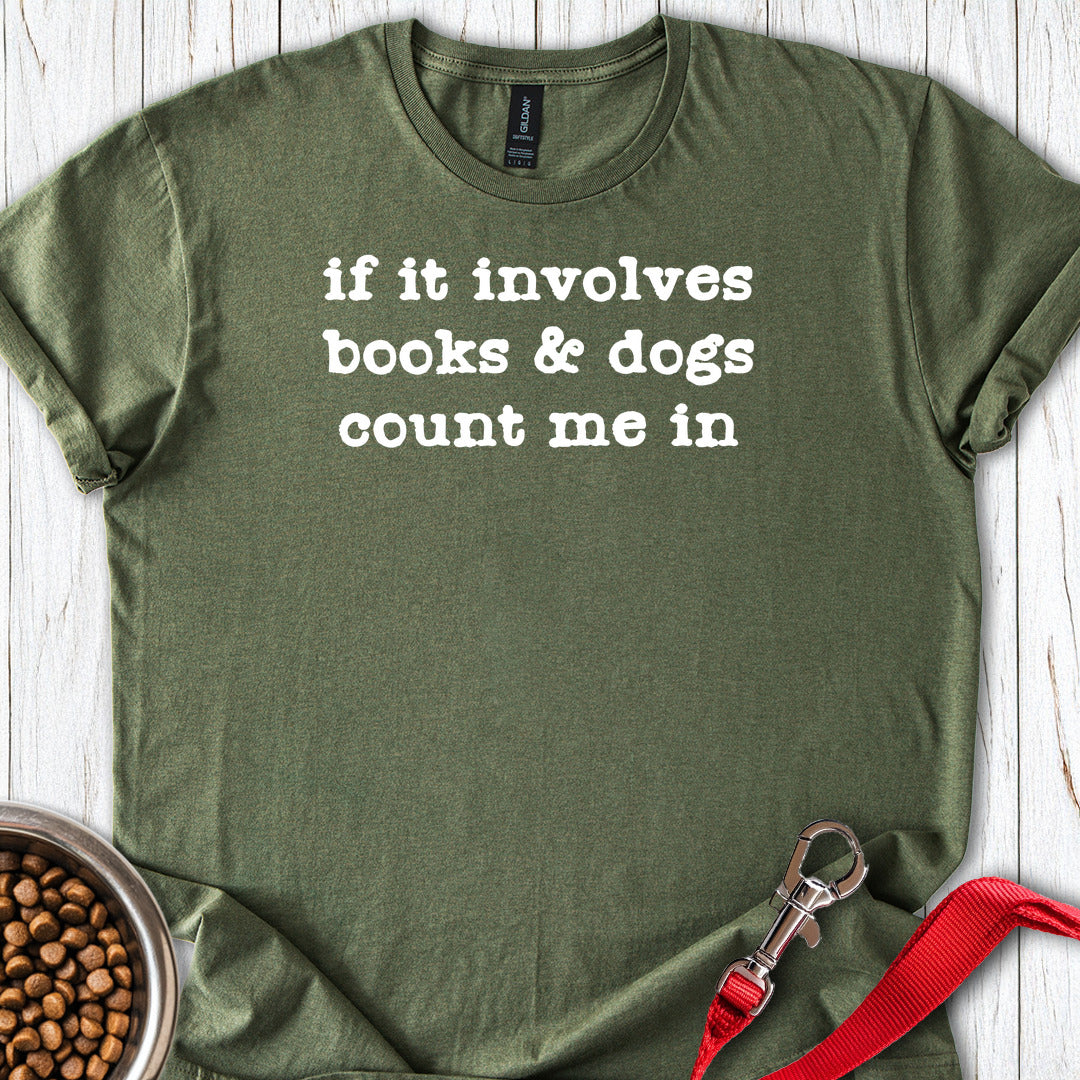 Books & Dogs Military Green