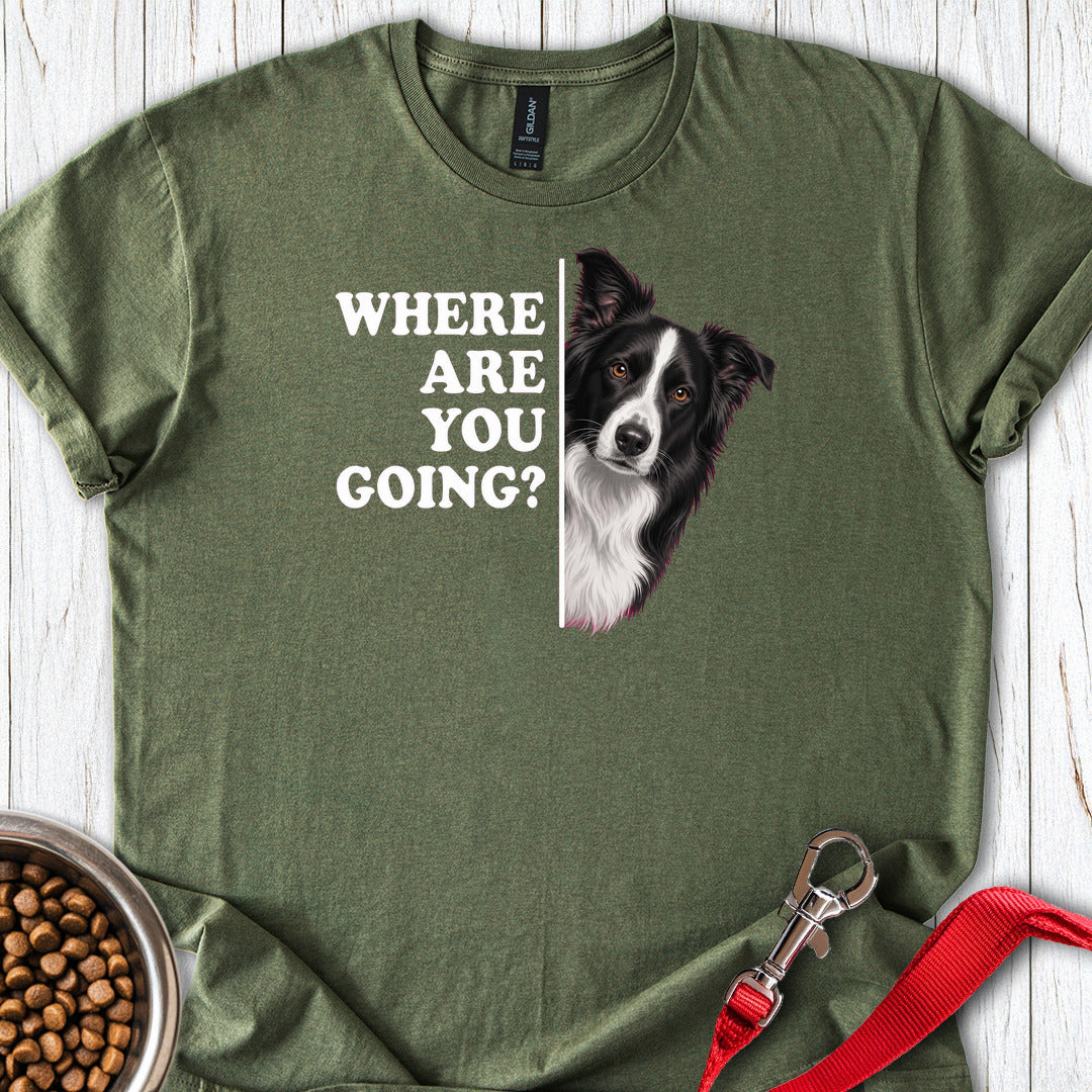 Border Collie Alert Military Green