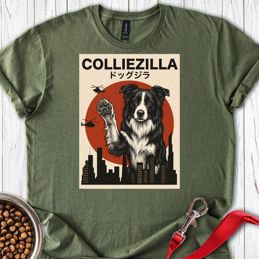 Border Collie Colliezilla Military Green