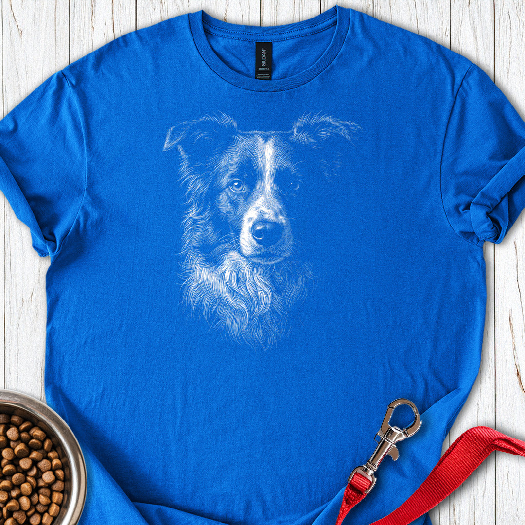 Border Collie Engraved — Royal
