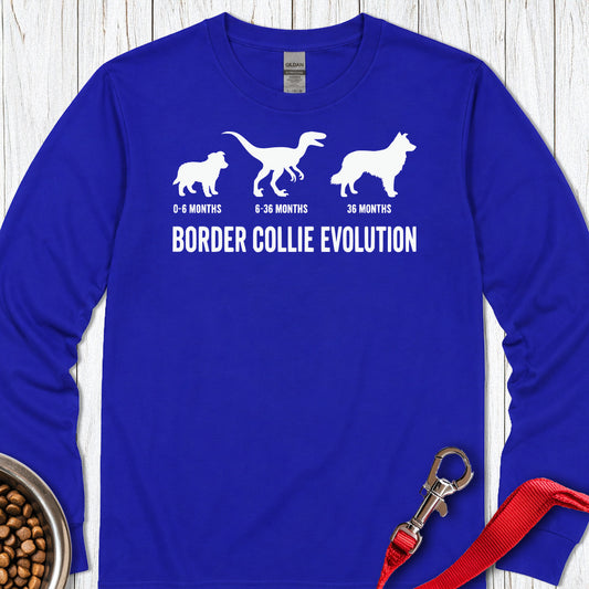 Border Collie Evolution Long Sleeve — Royal
