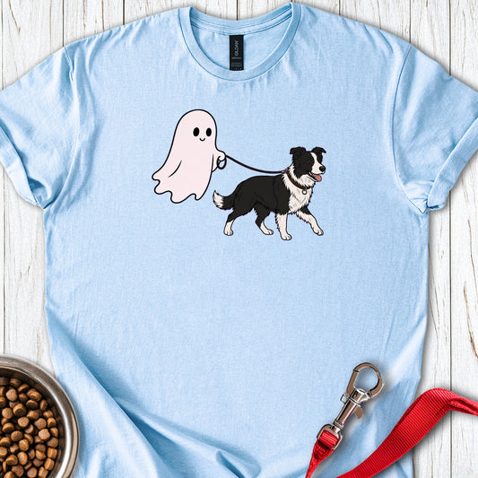 Border Collie Ghost — Light Blue