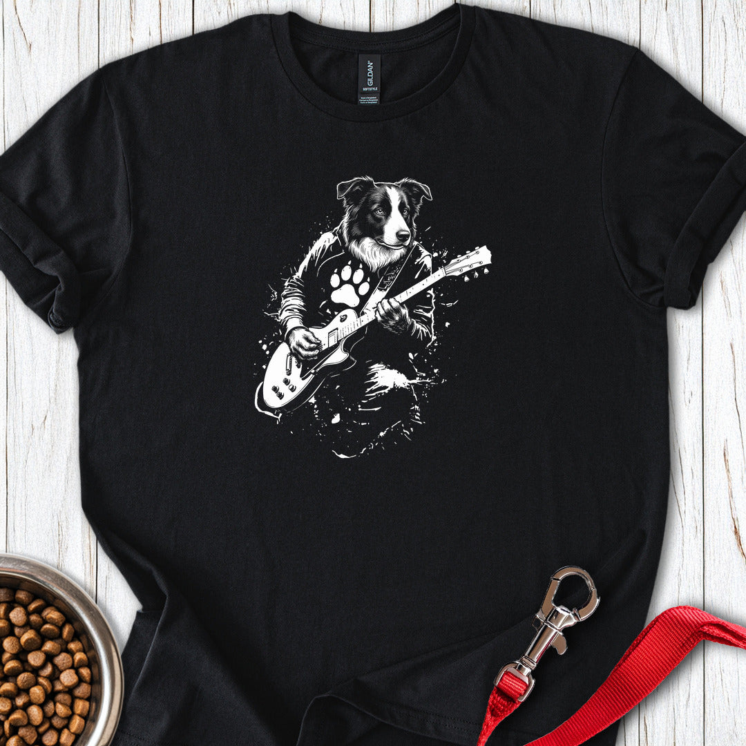Border Collie Guitar Black