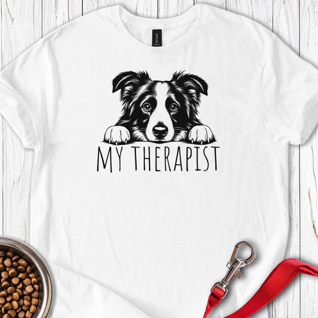 Border Collie Therapist — White