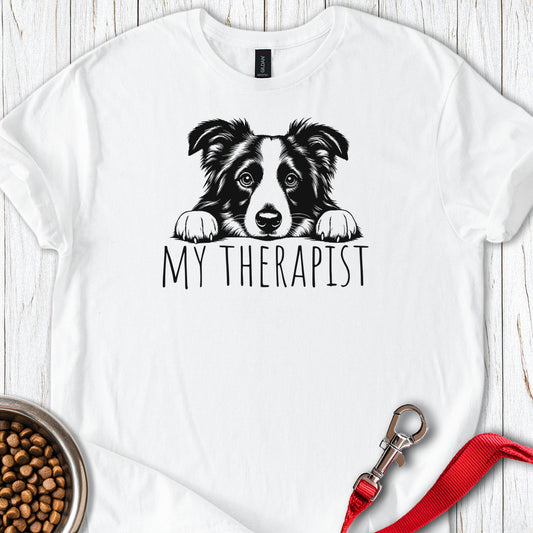 Border Collie Therapist — White
