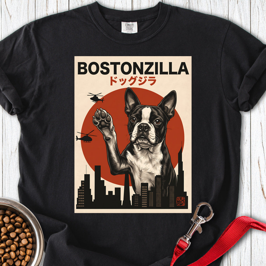 Boston Terrier Bostonzilla Premium Tee — Black