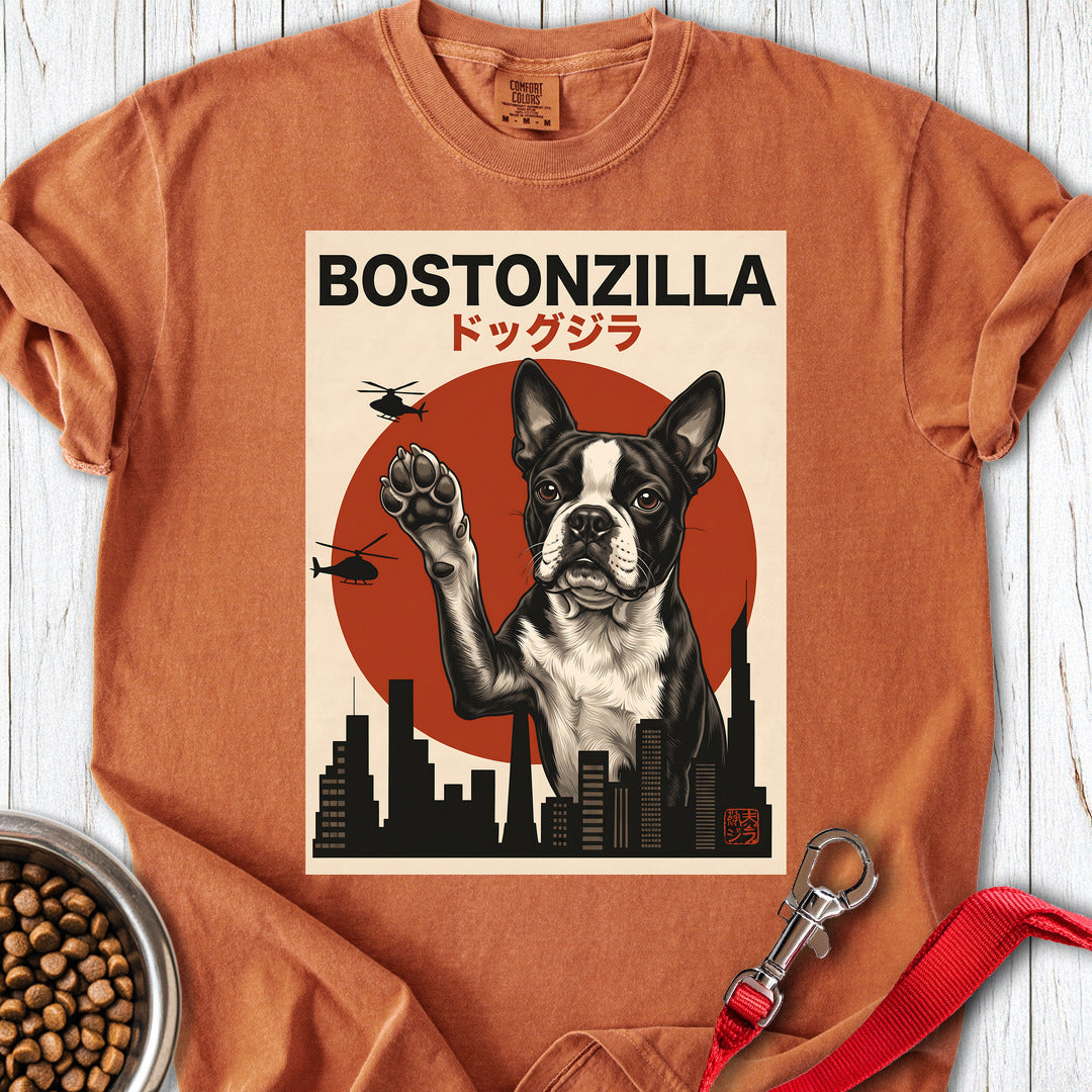 Boston Terrier Bostonzilla Premium Tee — Yam
