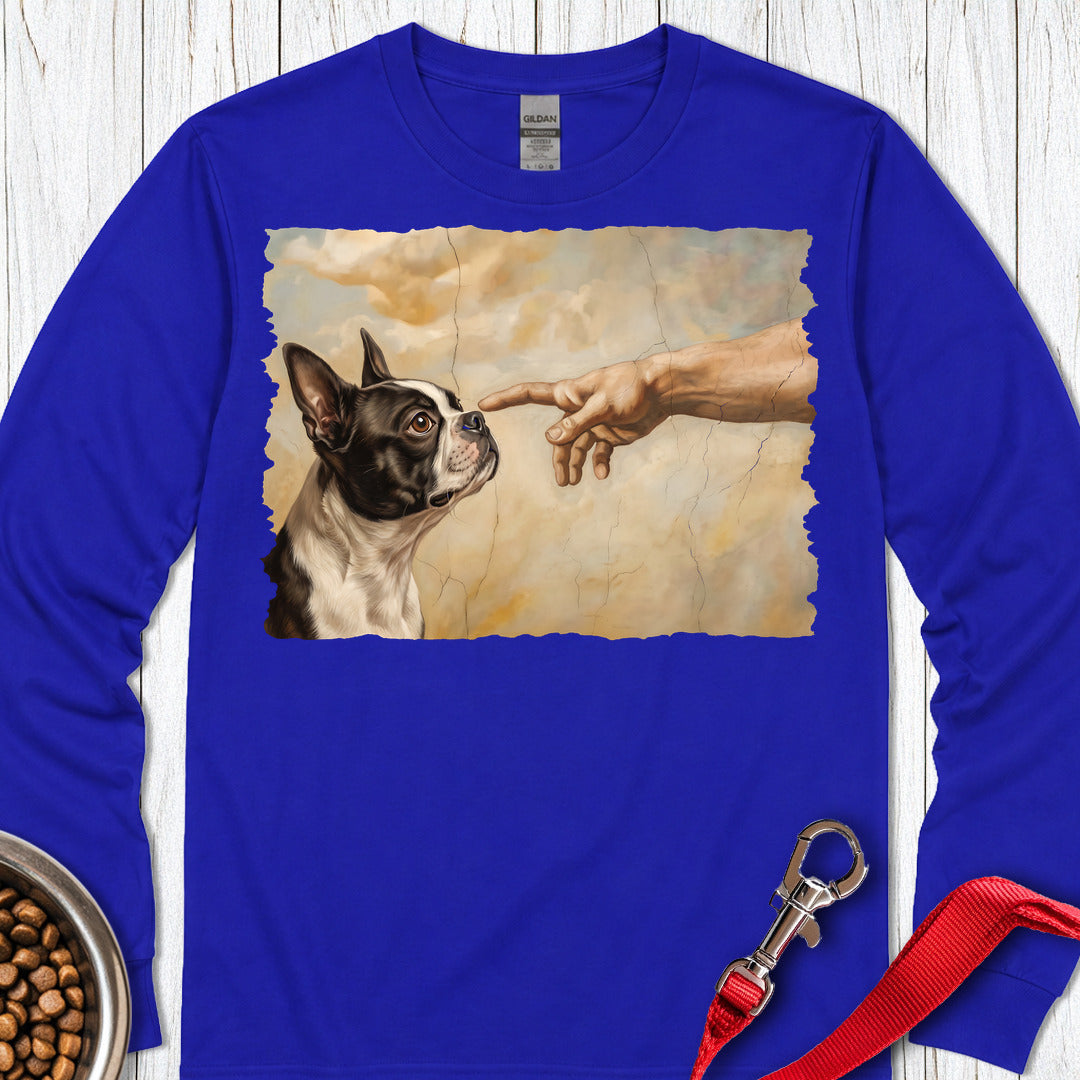 Boston Terrier Creation Long Sleeve — Royal