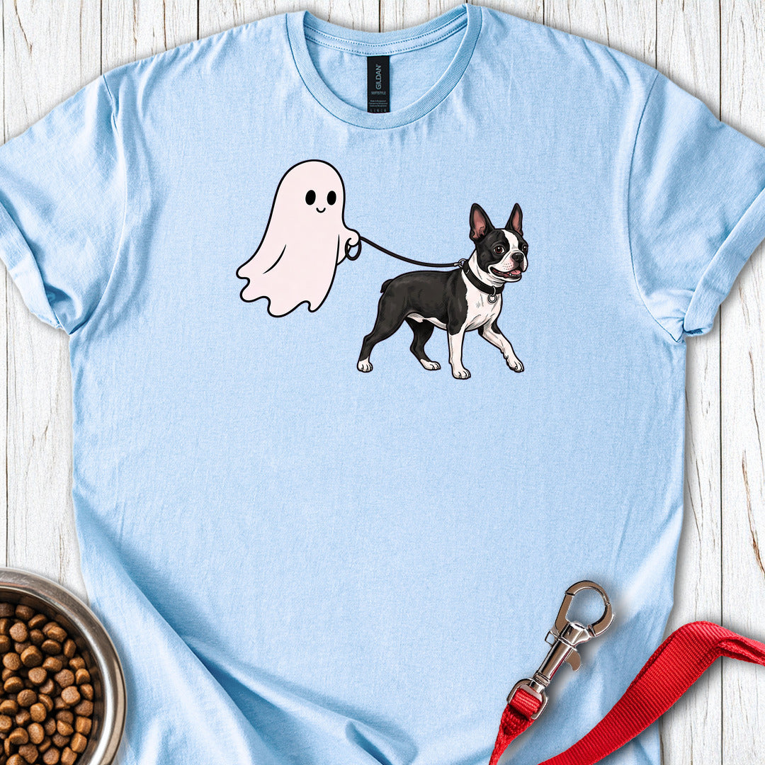 Boston Terrier Ghost Walk — Light Blue
