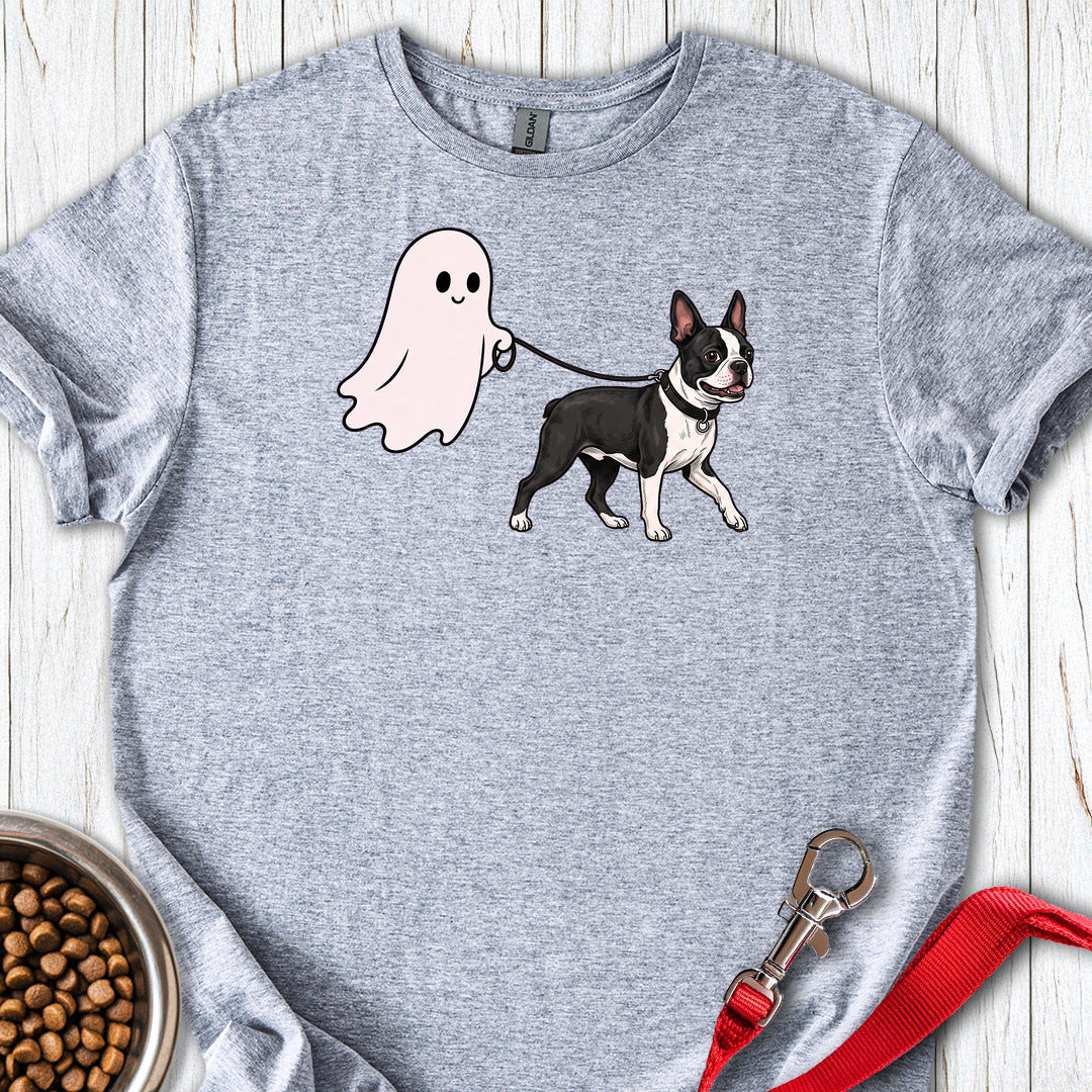 Boston Terrier Ghost Walk — Sport Grey