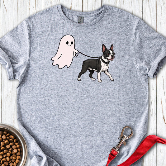 Boston Terrier Ghost Walk — Sport Grey