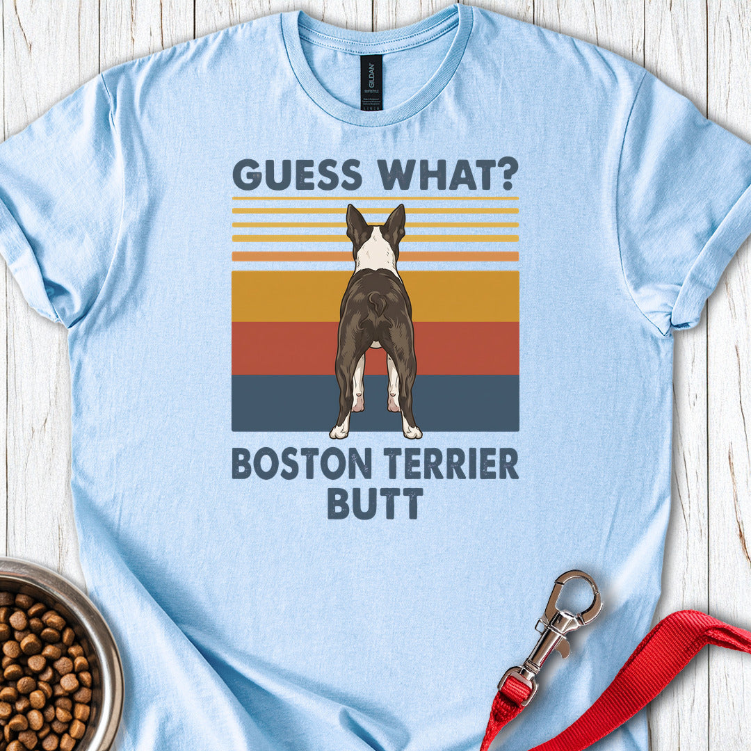 Boston Terrier Guess What — Light Blue
