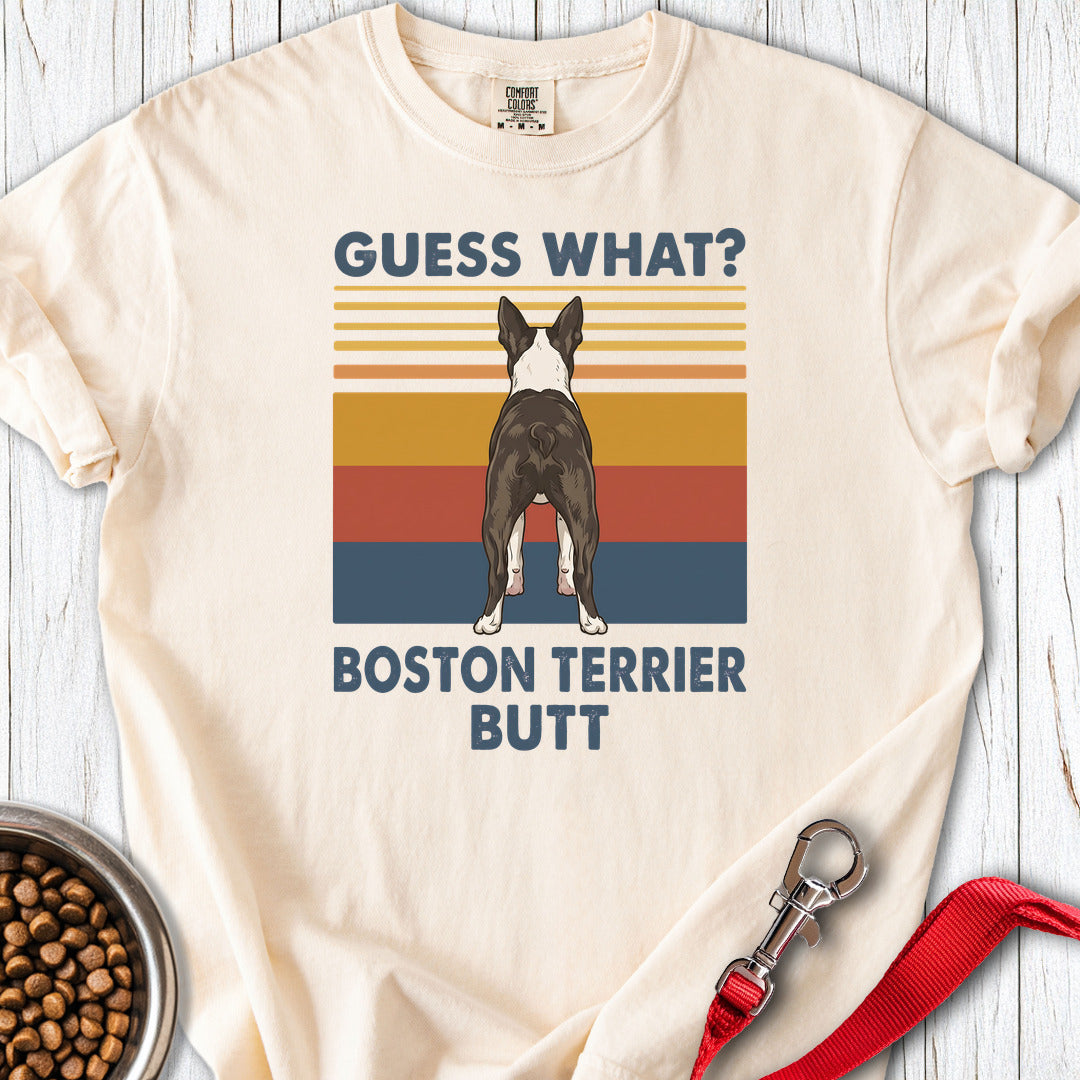 Boston Terrier Guess What Premium Tee — Ivory