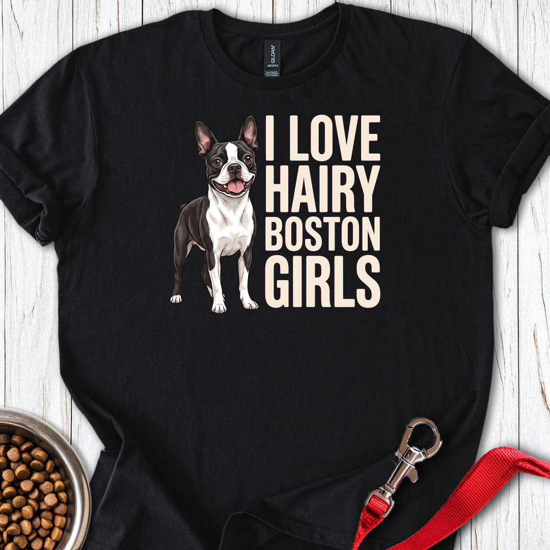 Boston Terrier Hairy Girls — Black