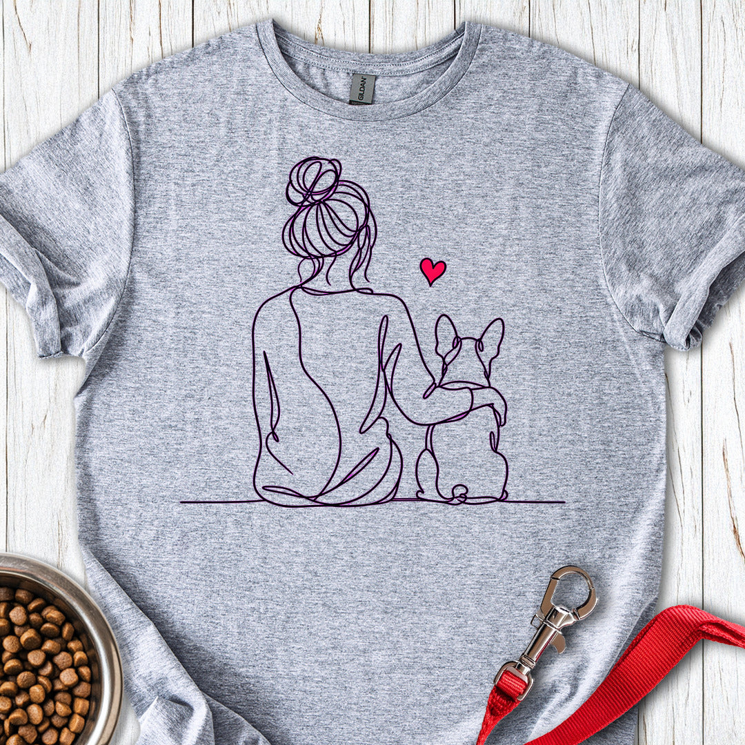 Boston Terrier Hug — Sport Grey