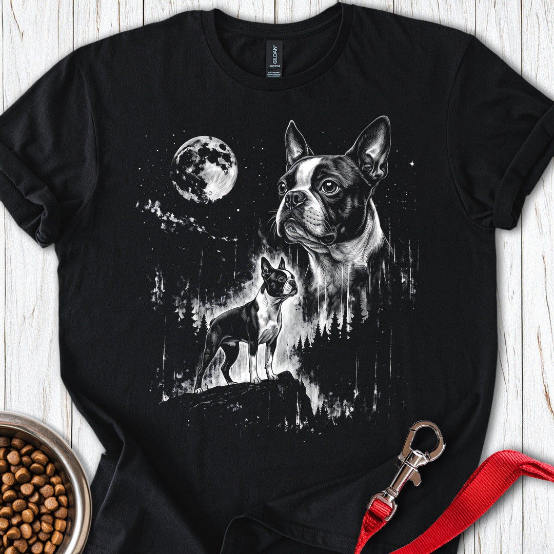 Boston Terrier Moonlight — Black