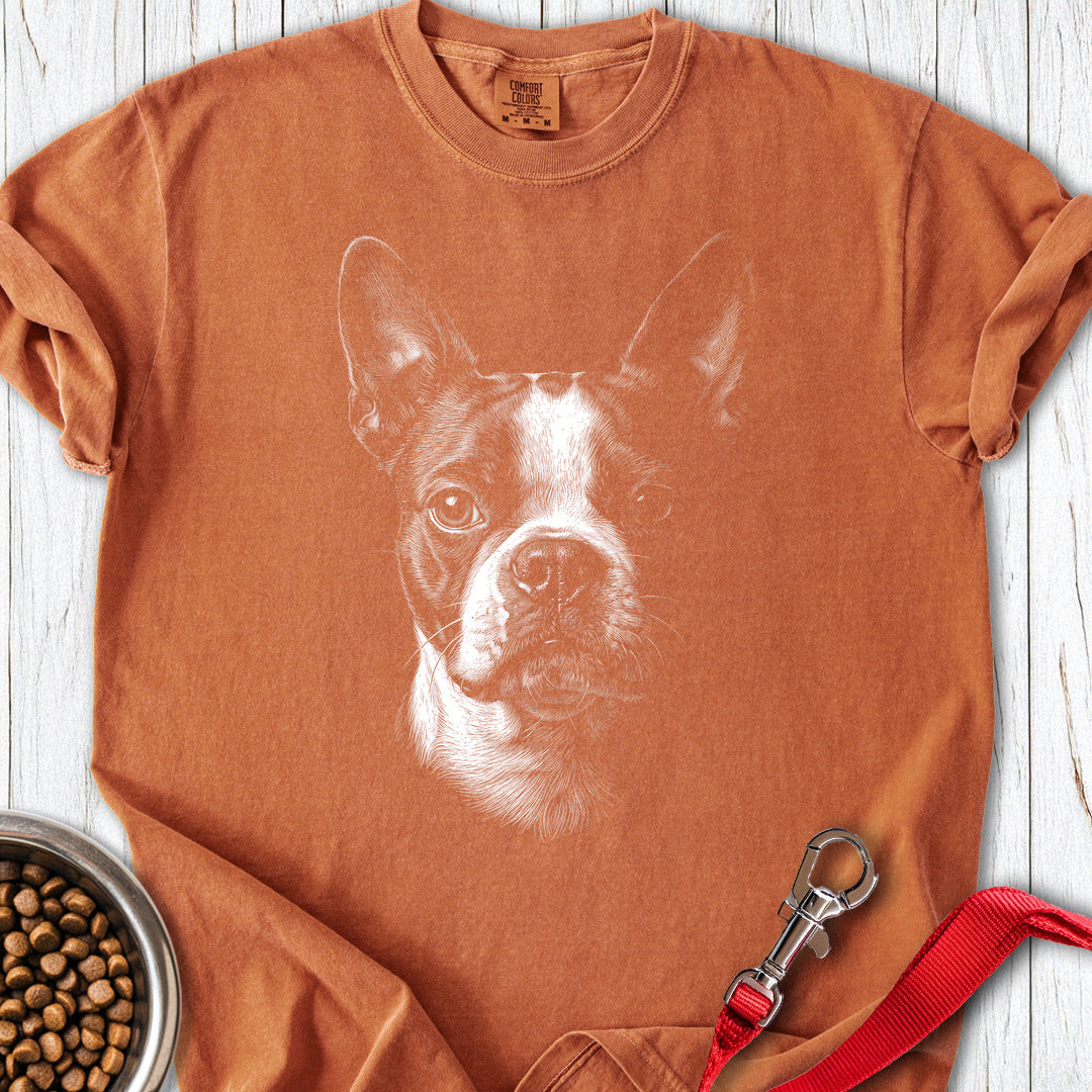 Boston Terrier Portrait Premium Tee — Yam