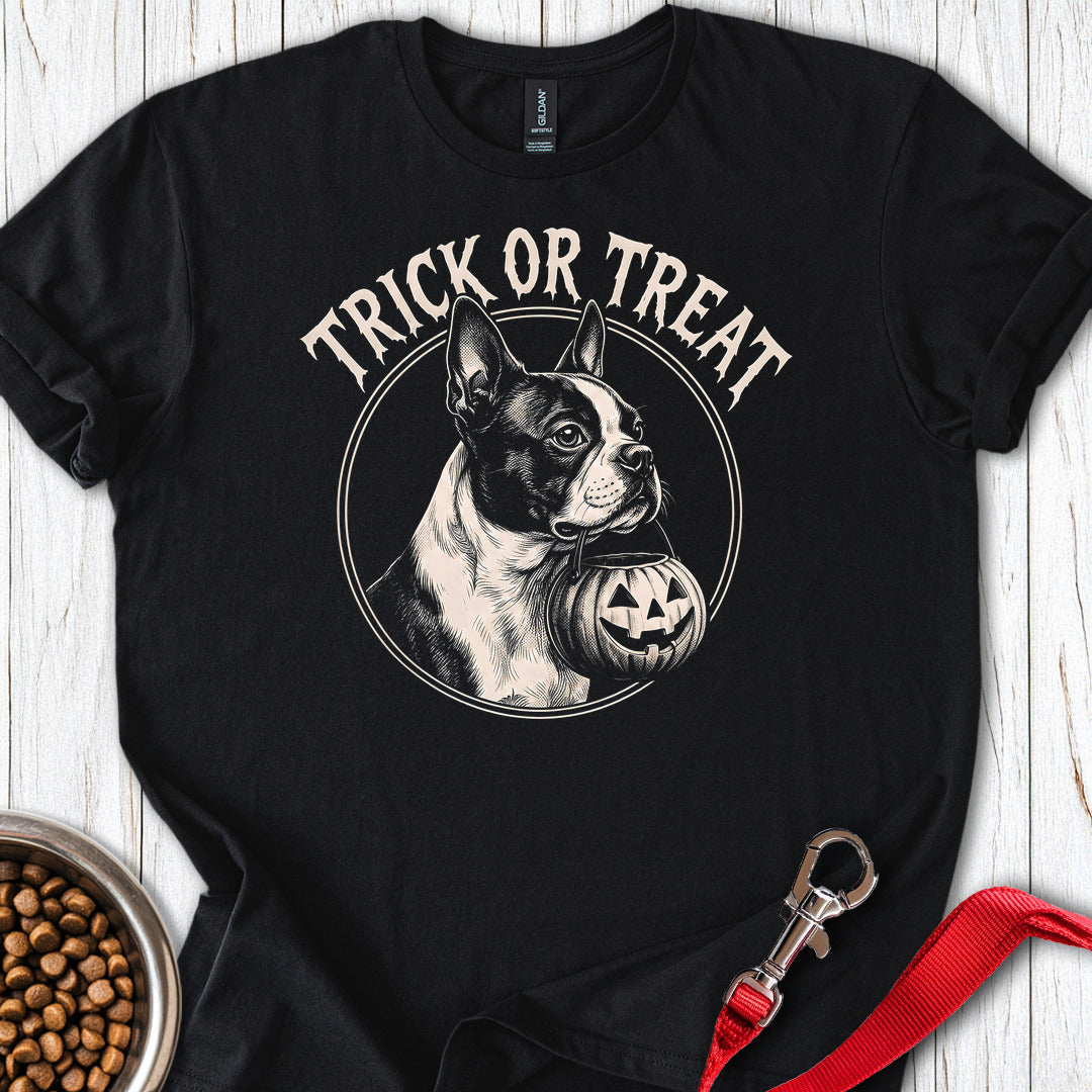 Boston Terrier Trick Or Treat — Black